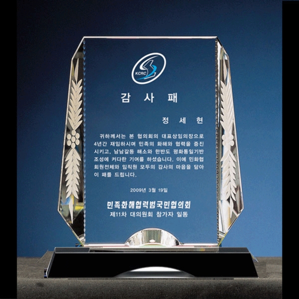 크리스탈상패hs901