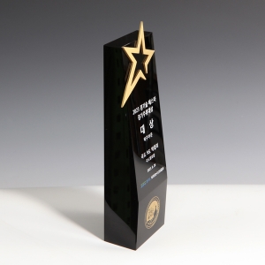 블랙크리스탈 금속상패hs803