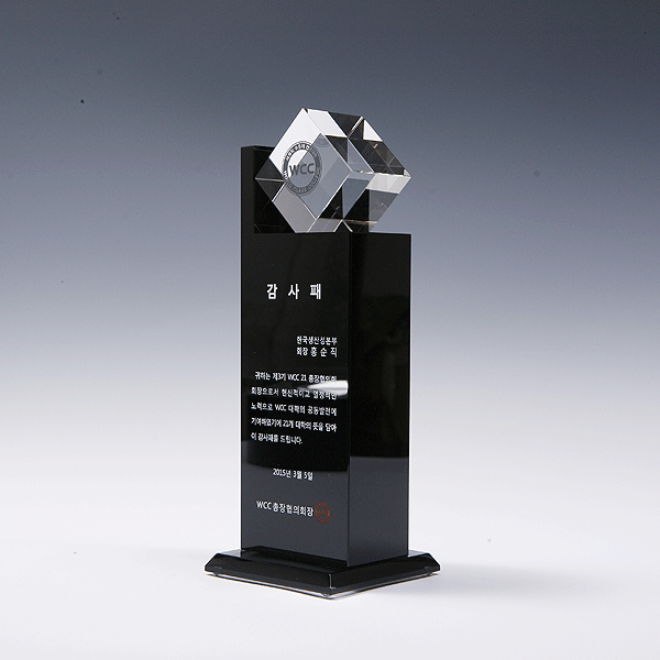 크리스탈상패hs602