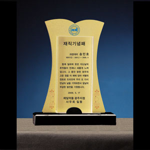 크리스탈상패B118-3