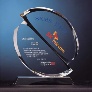 크리스탈상패SS210