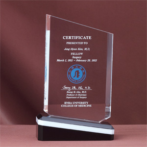 크리스탈상패HS1986